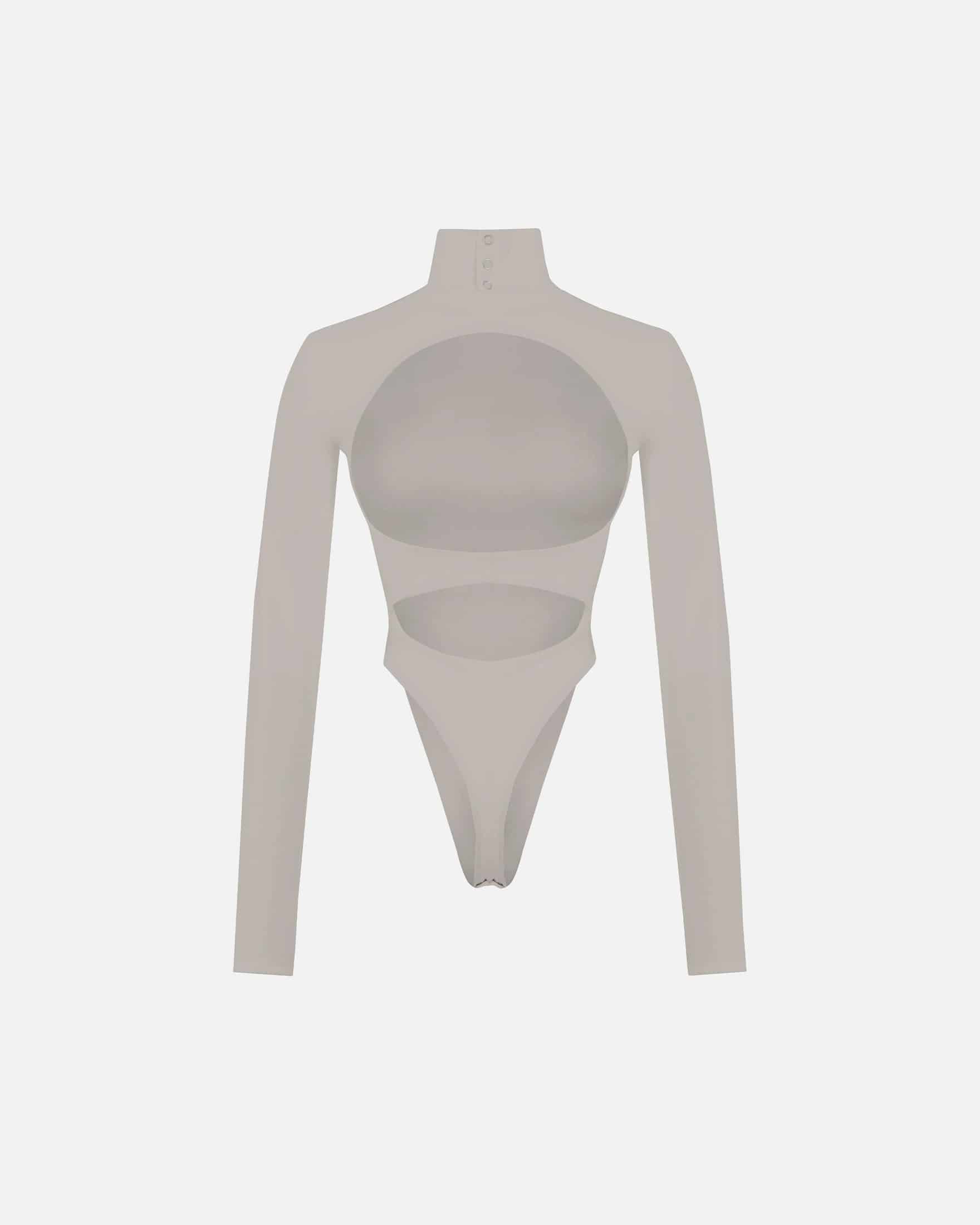 Basics Turtleneck Backless Body White - miniatura 8