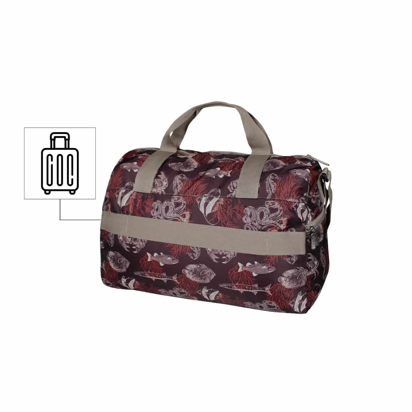 Maleta M ULTRA Plegable Estampado Coral Citybags - miniatura 5