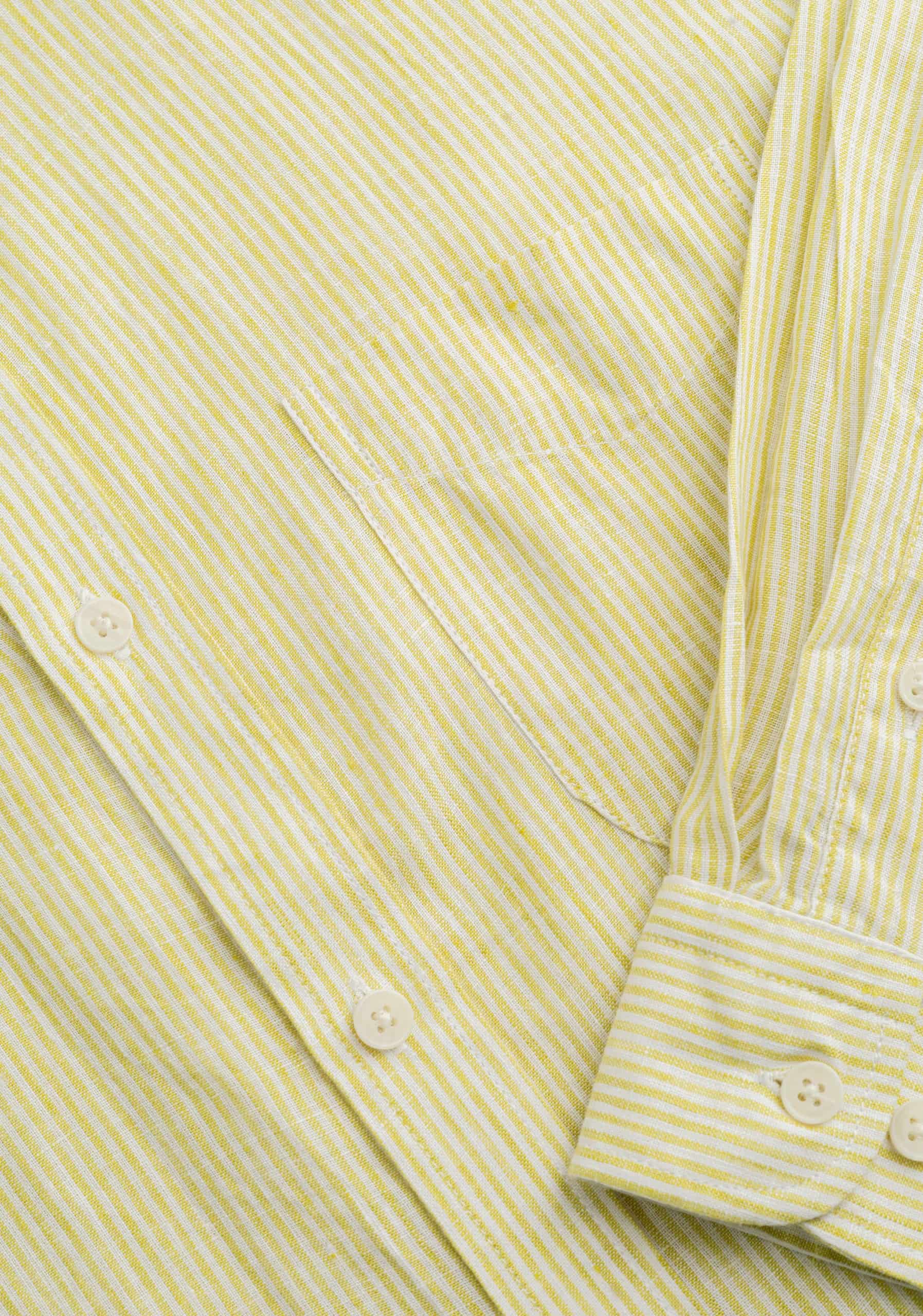 Camisa H CBD Lino Rayas Verde Med - Blanco - miniatura 7