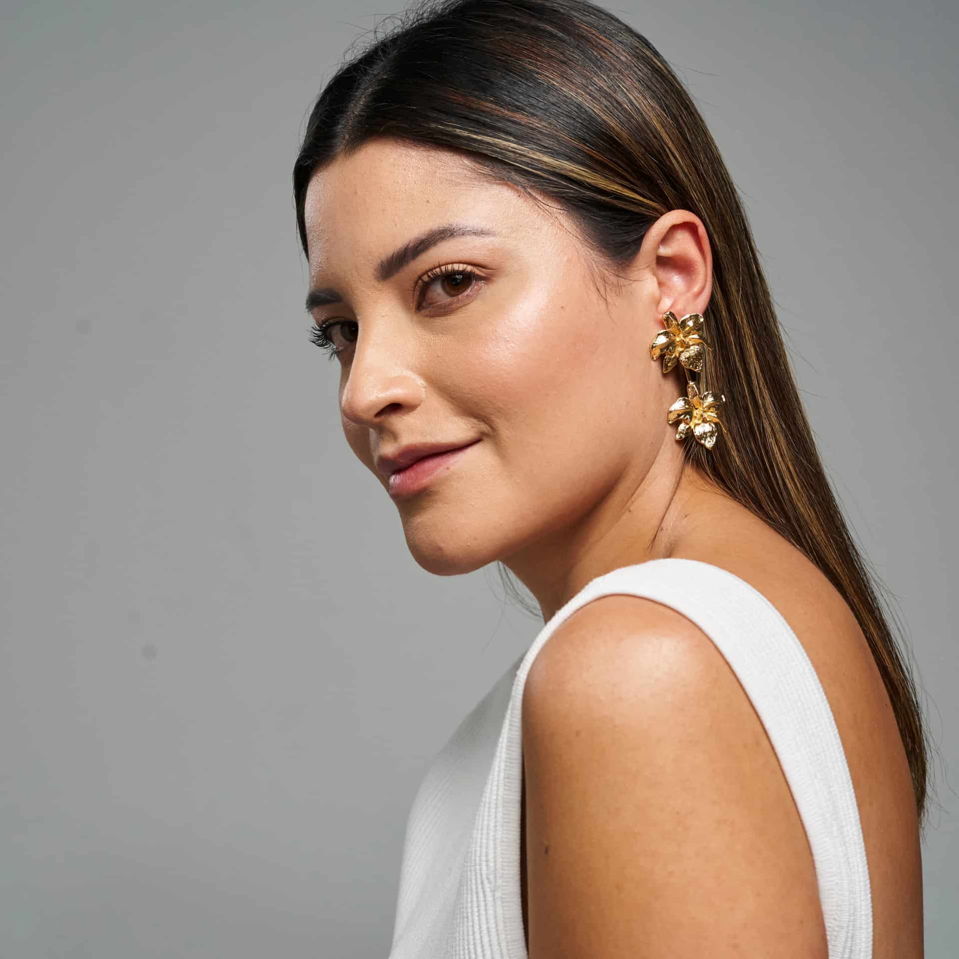 Cattleya Duo Earrings - miniatura 4