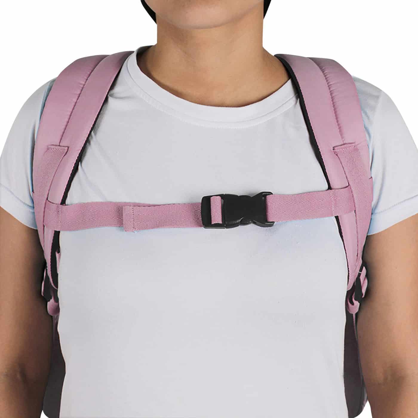 Morral Cabina Tapa Citybags Rosado Pastel - miniatura 8