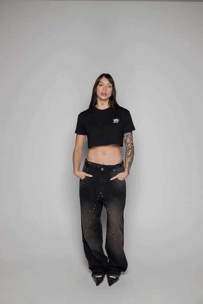 Crop-Top Basic Courage-Negro - miniatura 5