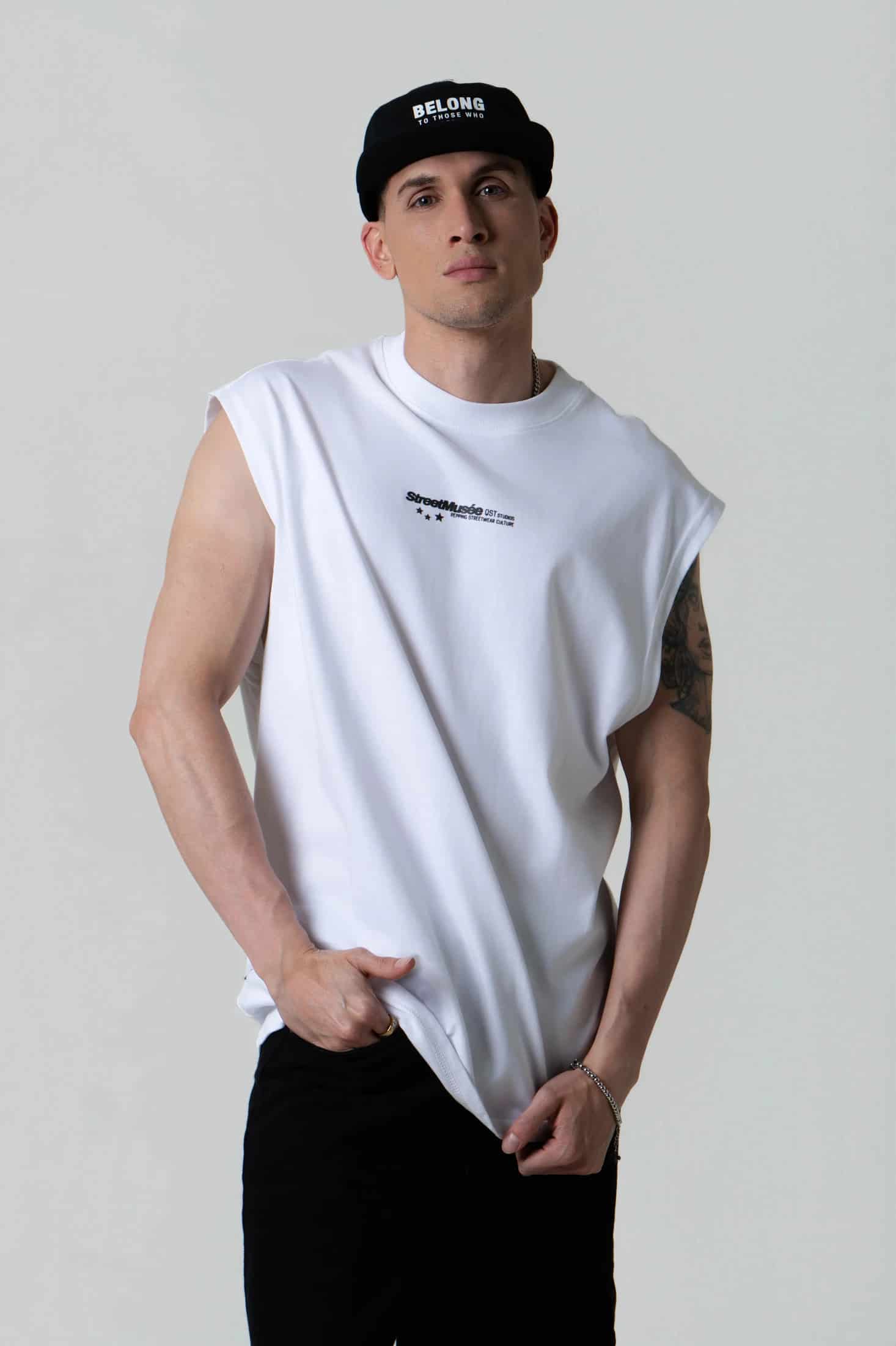 CAMISETA MANGA SISA COLOR BLANCO OPTICO - miniatura 1