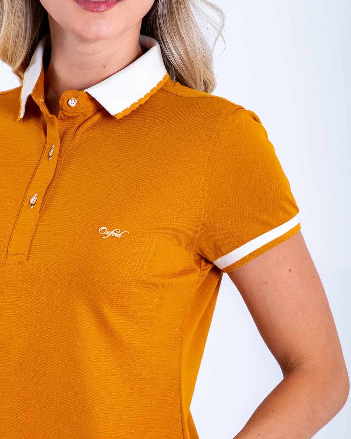 Polo ocre para mujer - miniatura 4