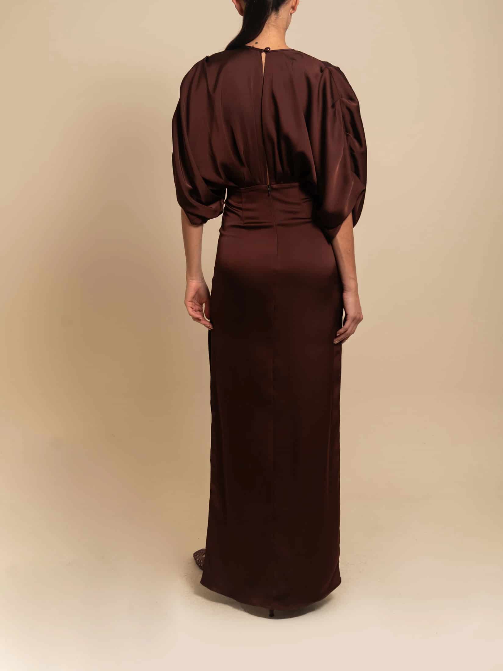 ABBEY DRESS ESPRESSO - miniatura 3
