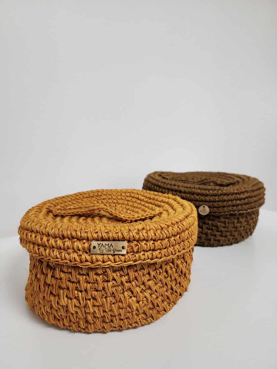 Artisanal Natural Fiber Bread Basket - miniatura 1