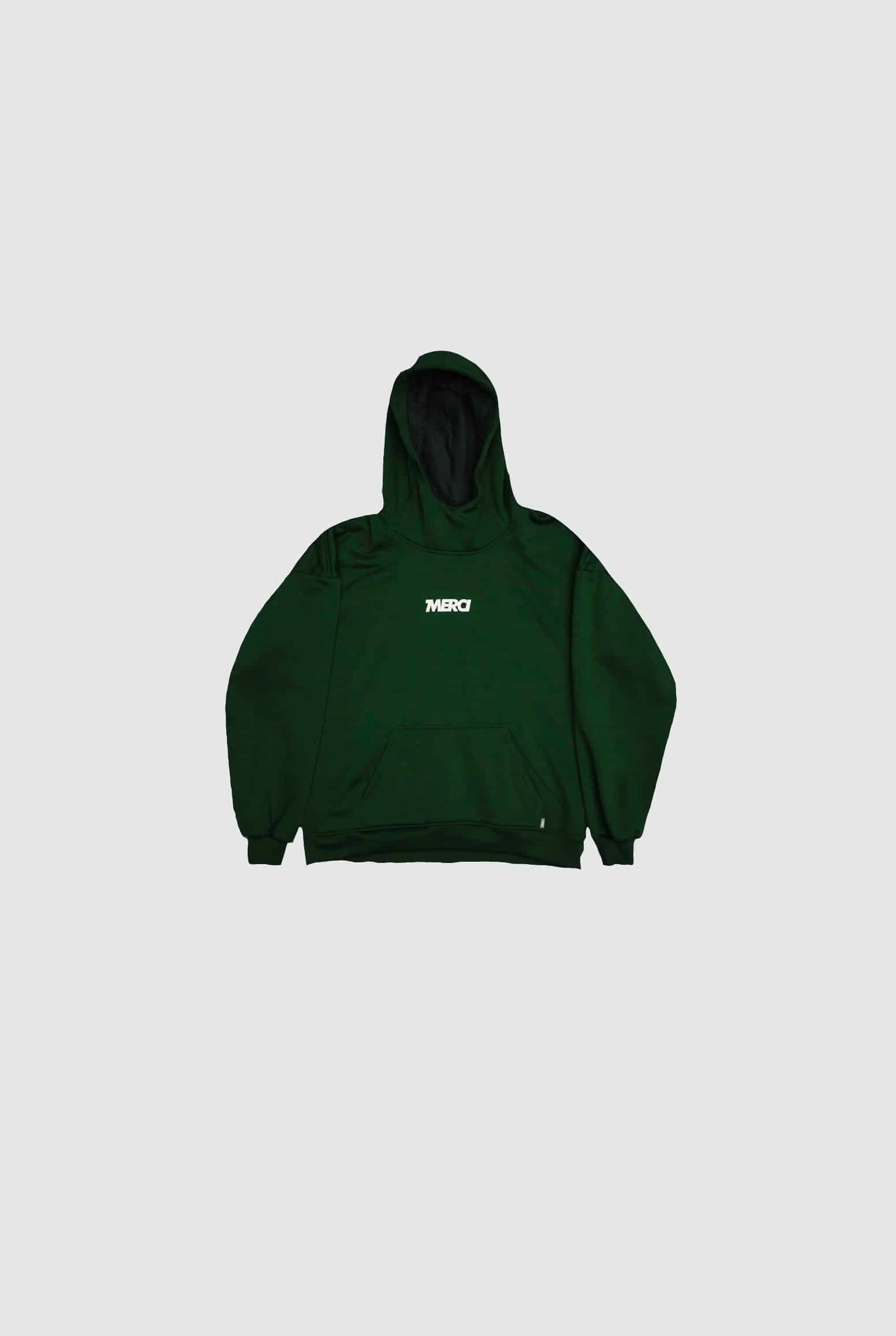 Hoodie Verde Oversize P - miniatura 3