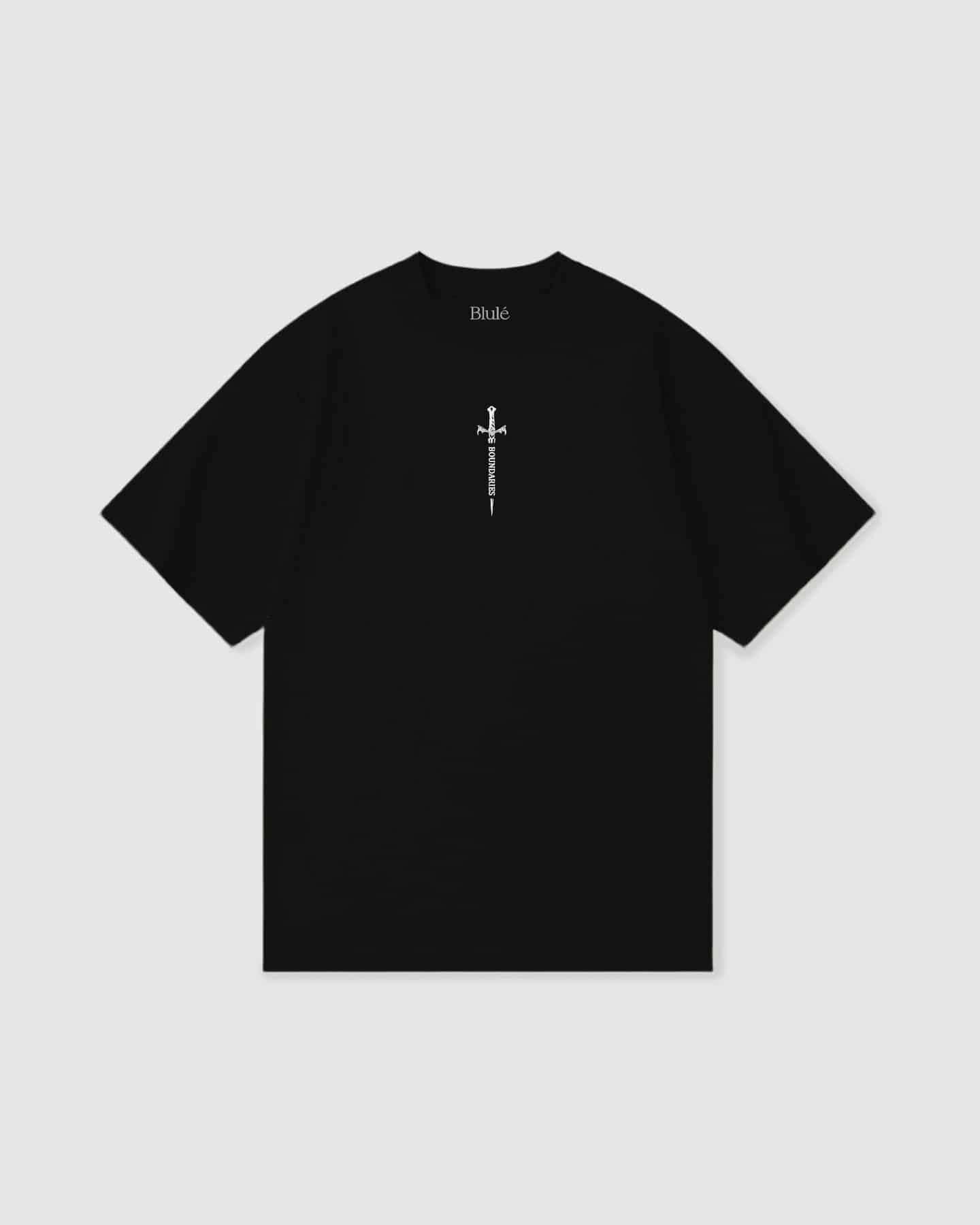 Oversized T Shirt Boundaries Black - miniatura 2
