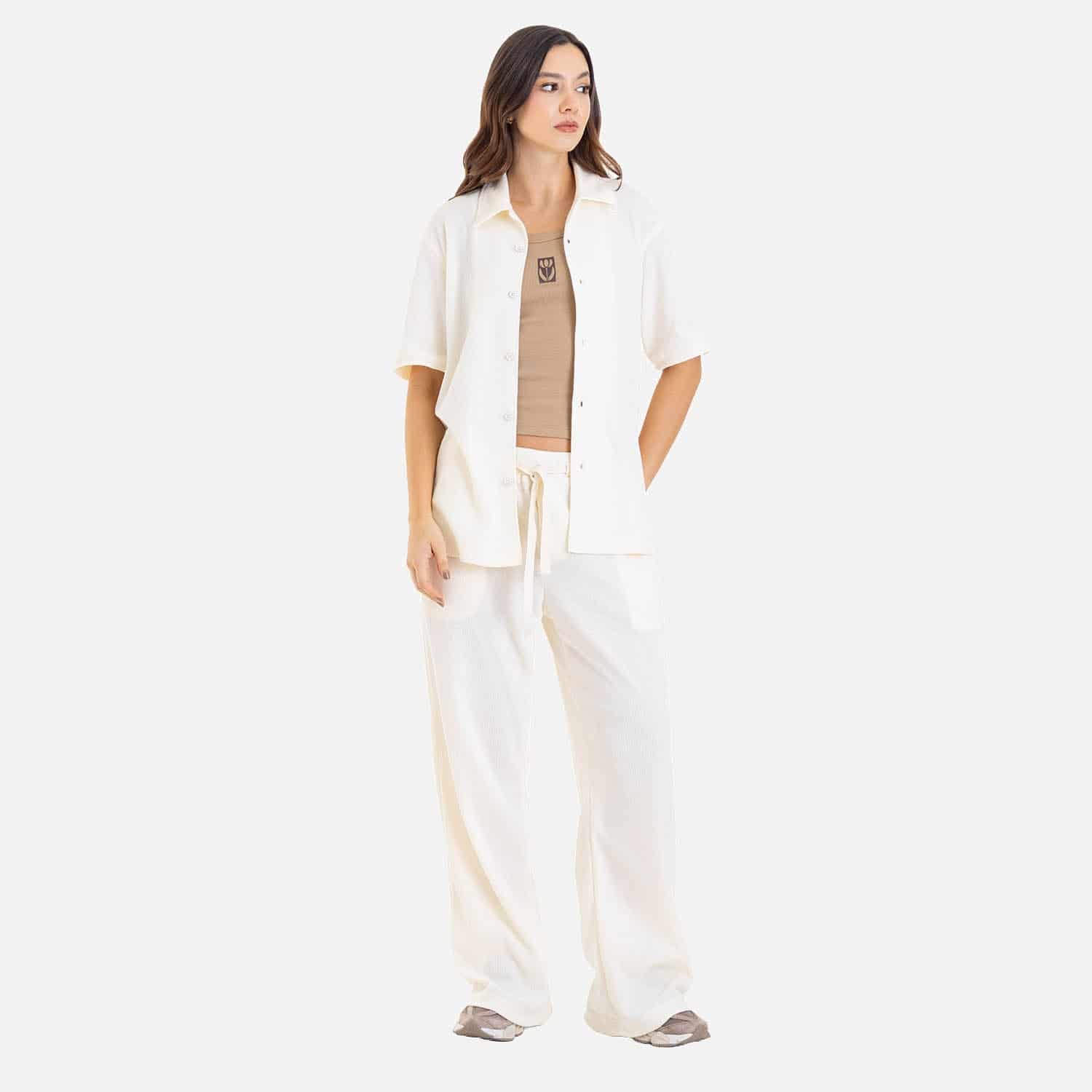 Relax Fit Jogger Ivory - miniatura 7