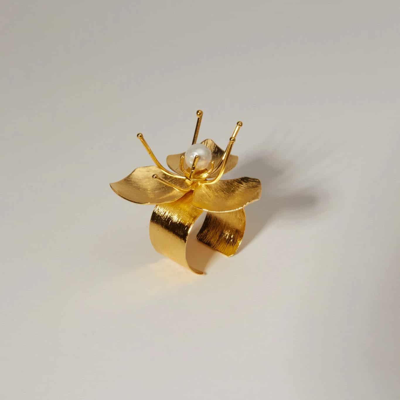 Pearl Flower Ring - miniatura 3