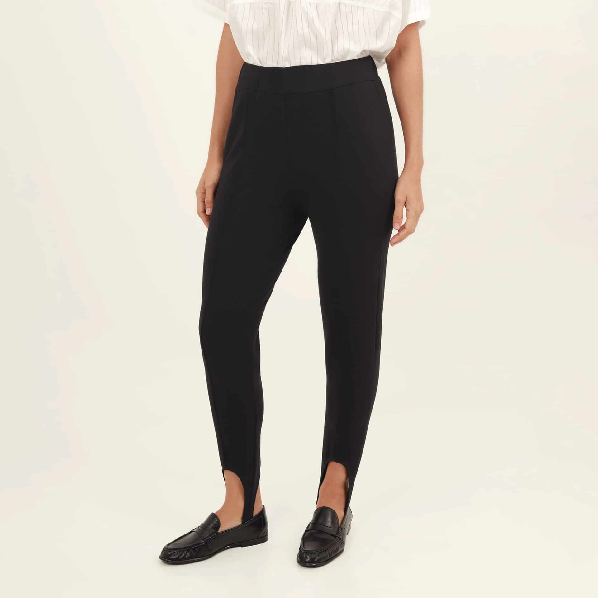 Pantalón con estribo tiro medio bota skinny - miniatura 3