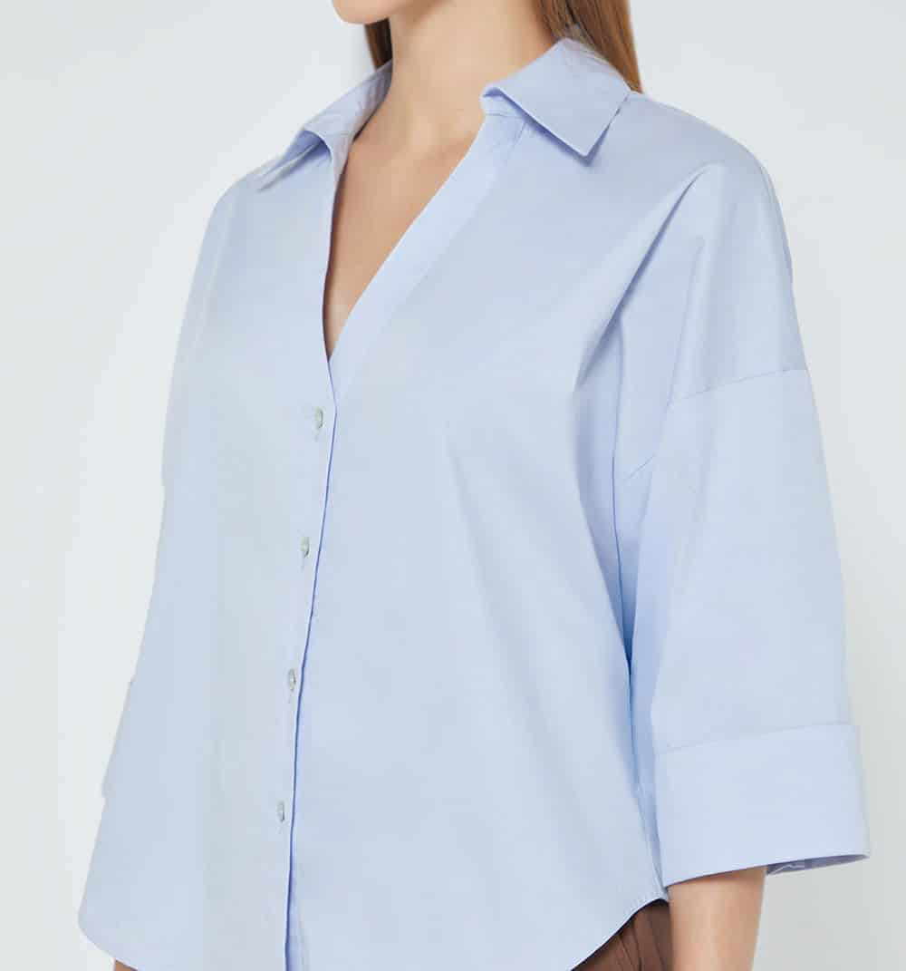 Blusa manga 3/4  puño con doblez - miniatura 4