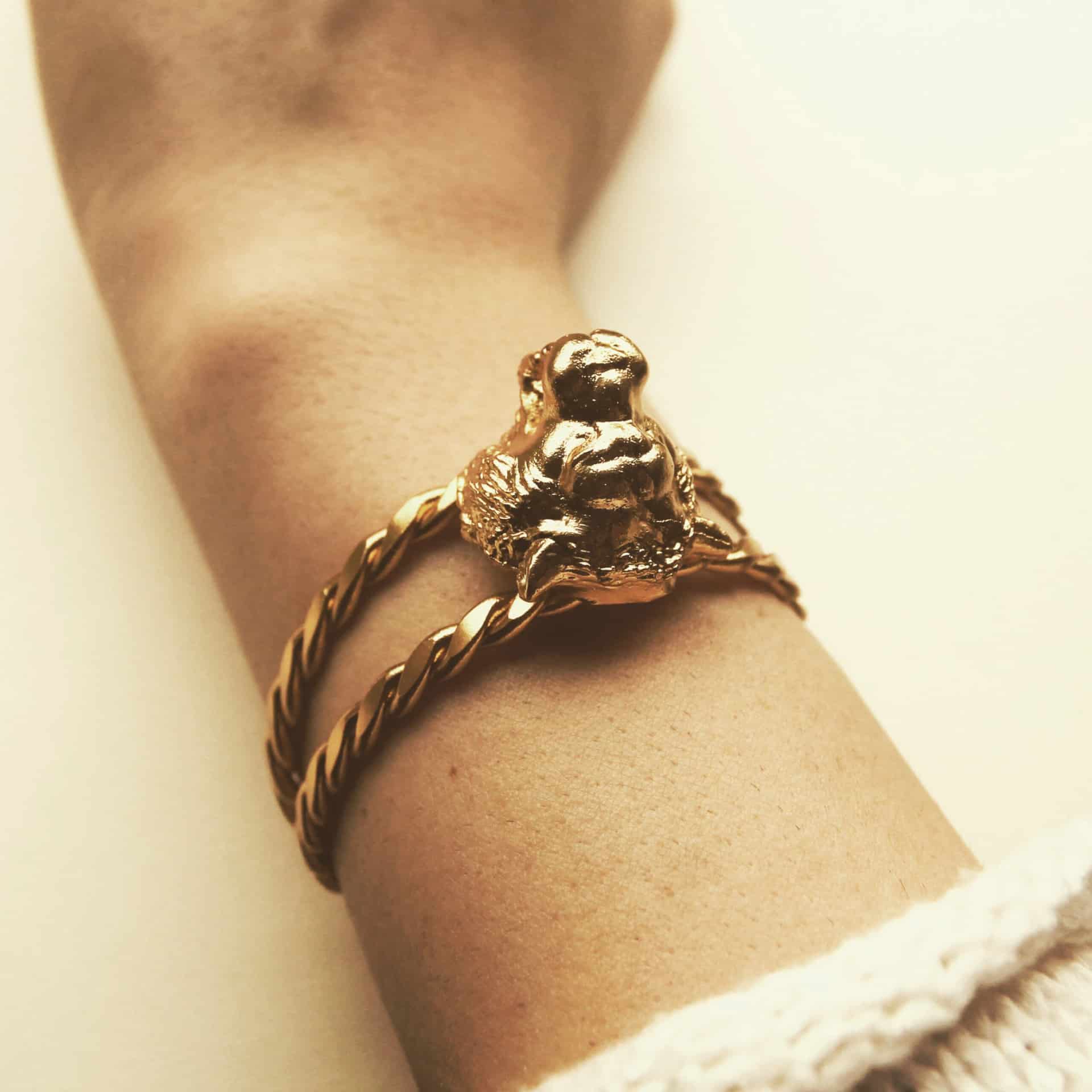 Brazalete con cabeza de tigre - miniatura 3