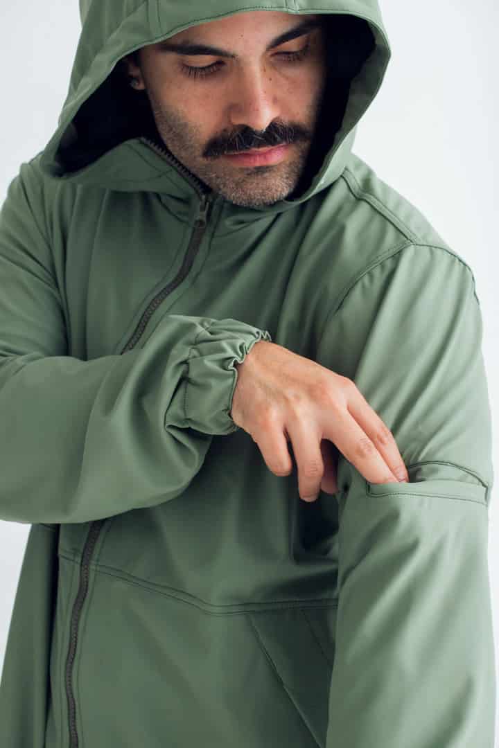 Chaqueta para lluvia verde - miniatura 6