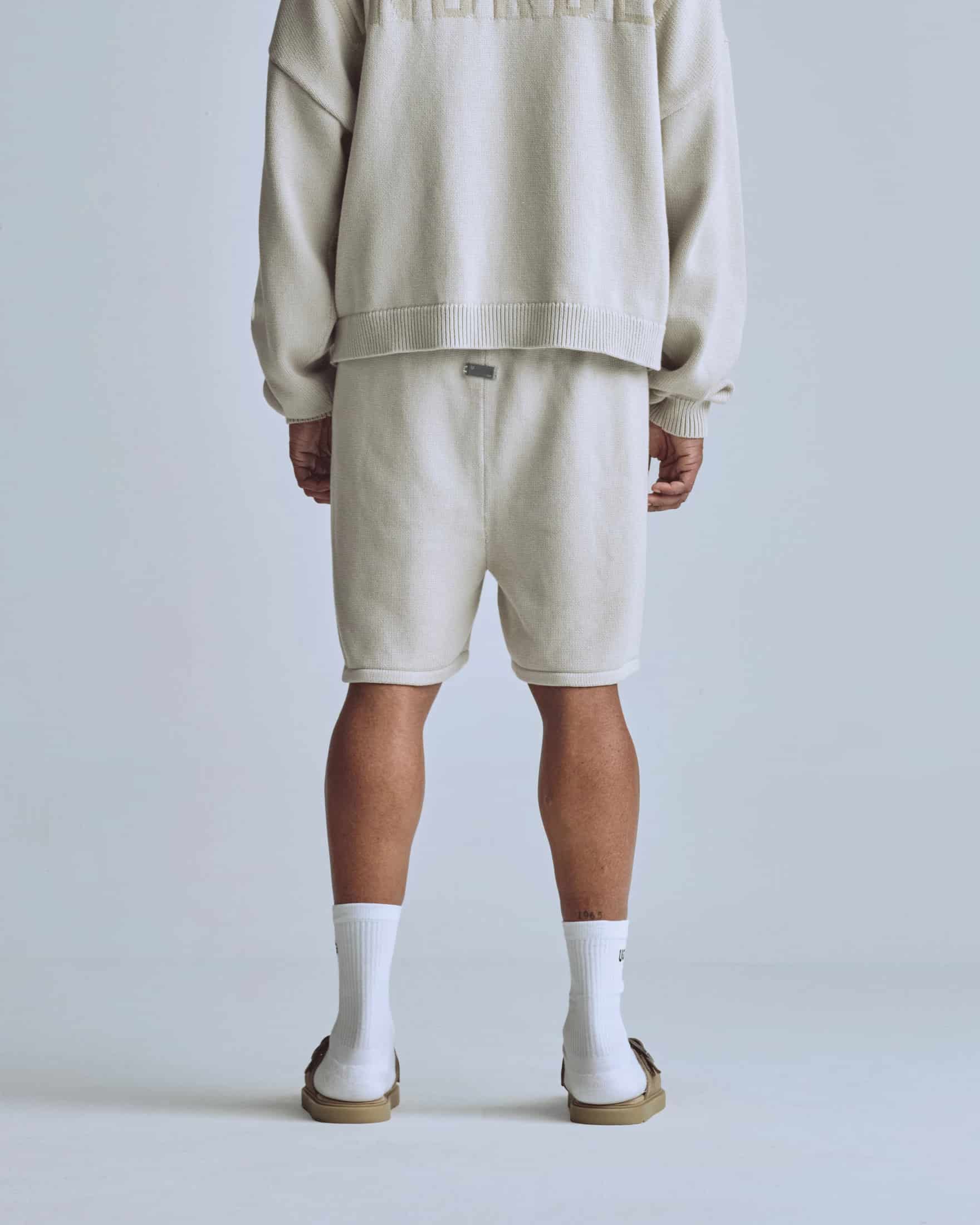 Basics UNDRGLD Knitted Shorts Cream - miniatura 6