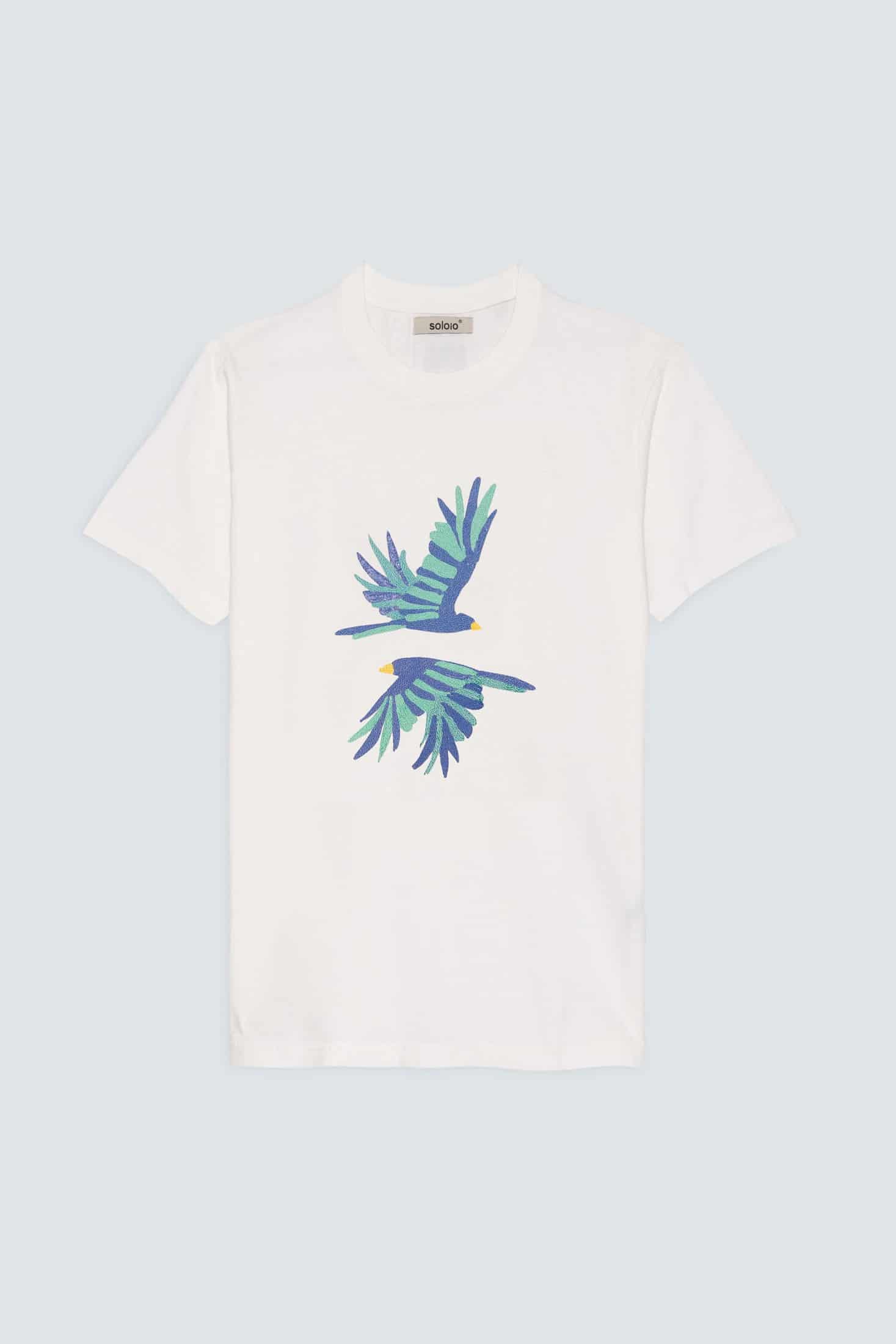 Men's cotton t-shirt blue prosperita - miniatura 1