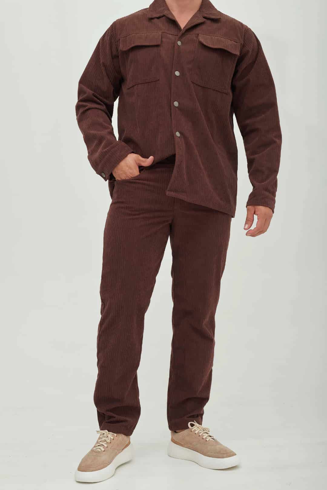 Pantalón Corduroy Marrón - miniatura 3