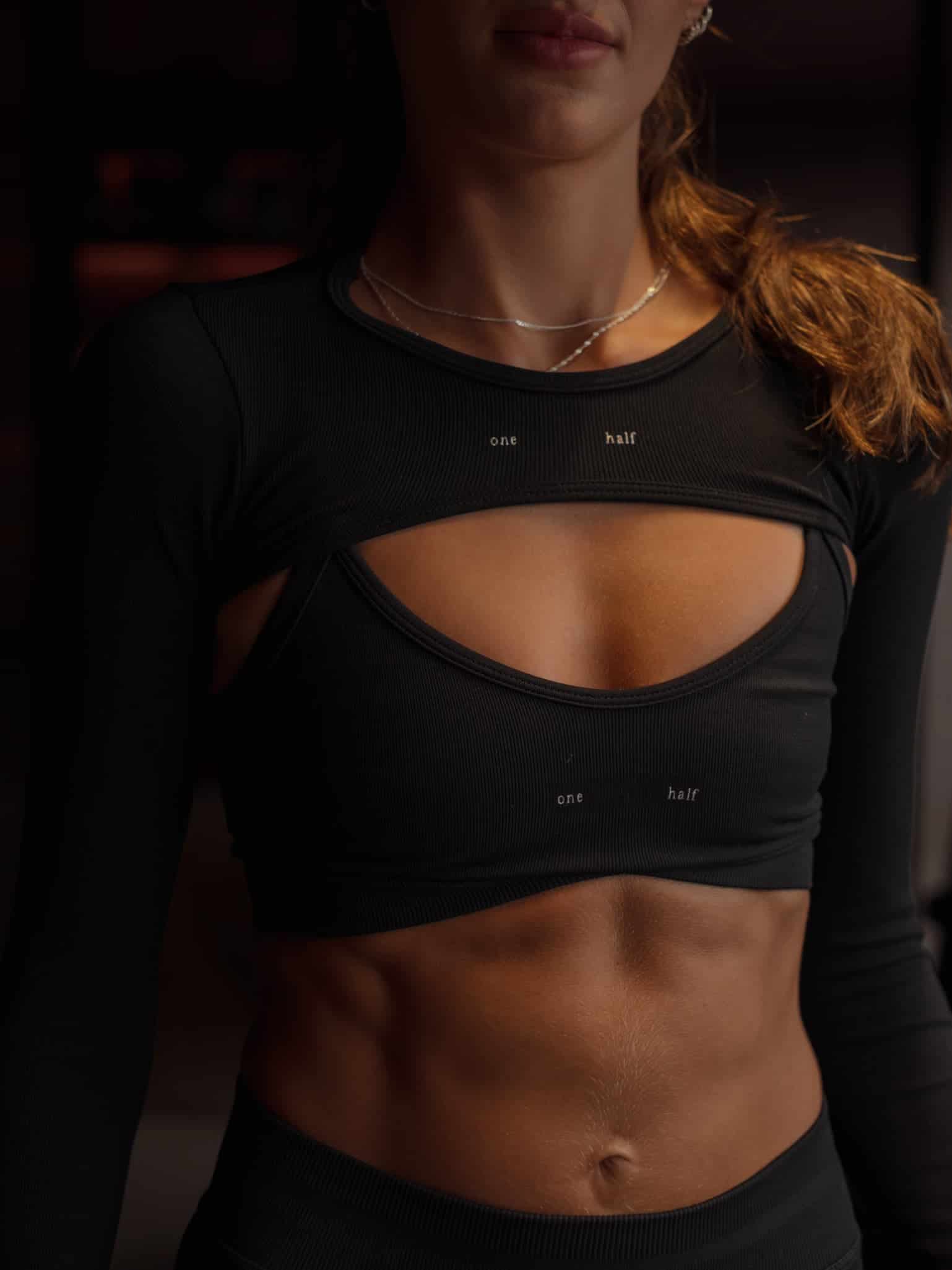 OVERLAY SEAMLESS CROP TOP - SHADOW - miniatura 11