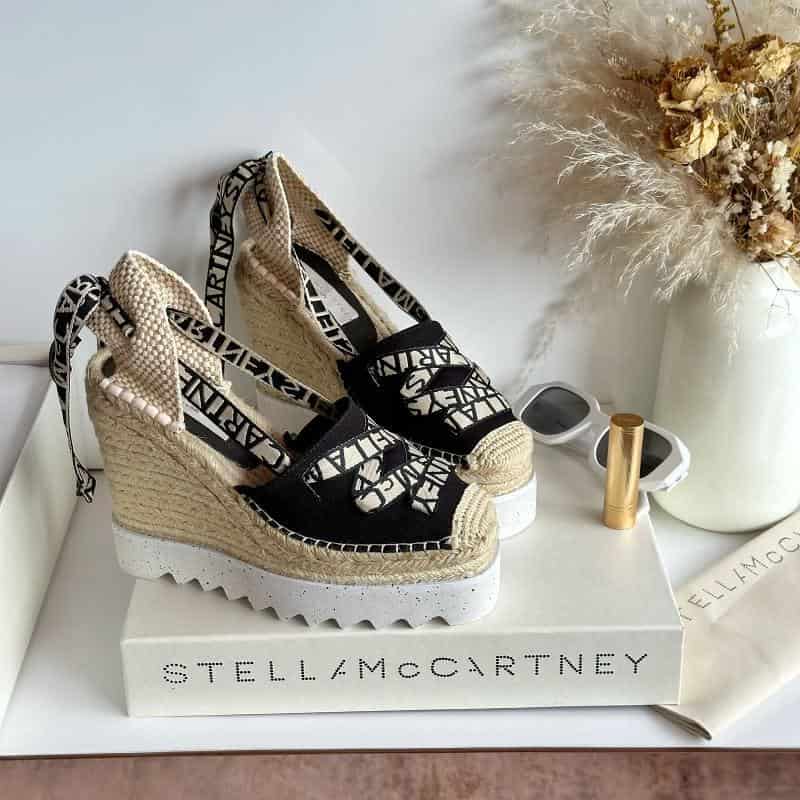STELLA MCCARTNEY SPADRILES ALTOS NEGRO - miniatura 1