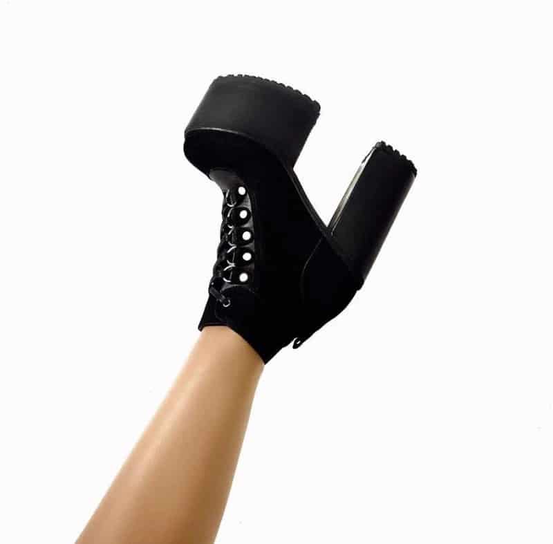 BOTINES NEGROS CORDON - miniatura 2