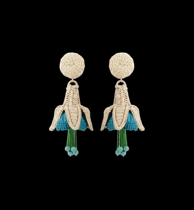 Aretes Fuchsia Azul - miniatura 1