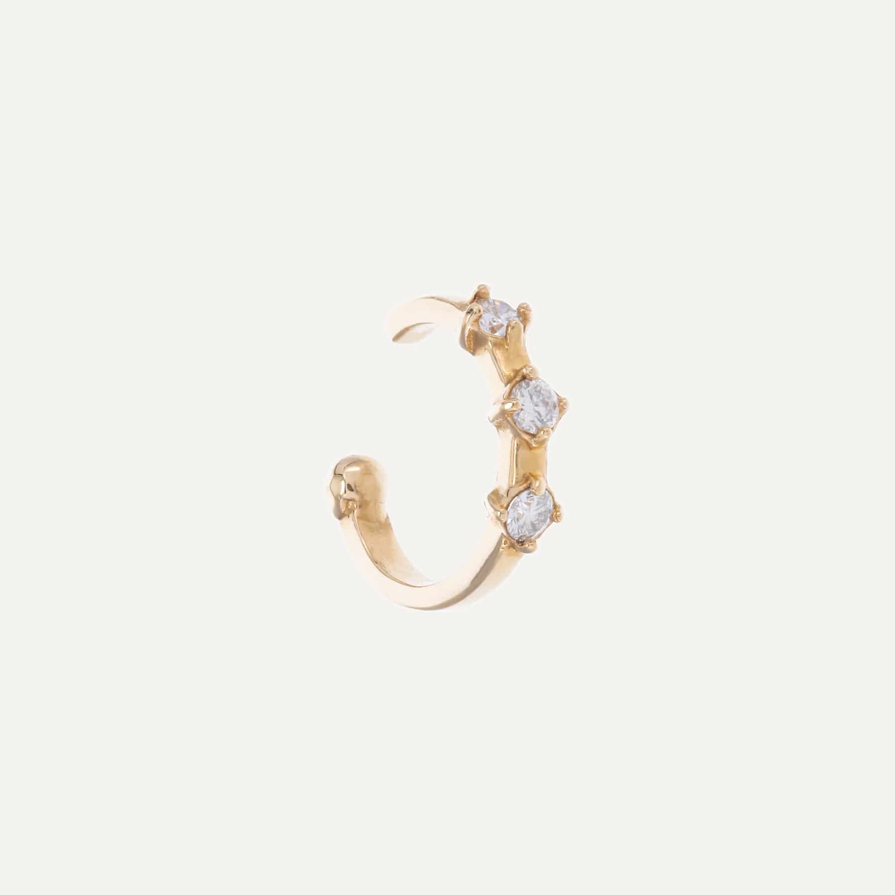 Ear cuff tres piedras - miniatura 2