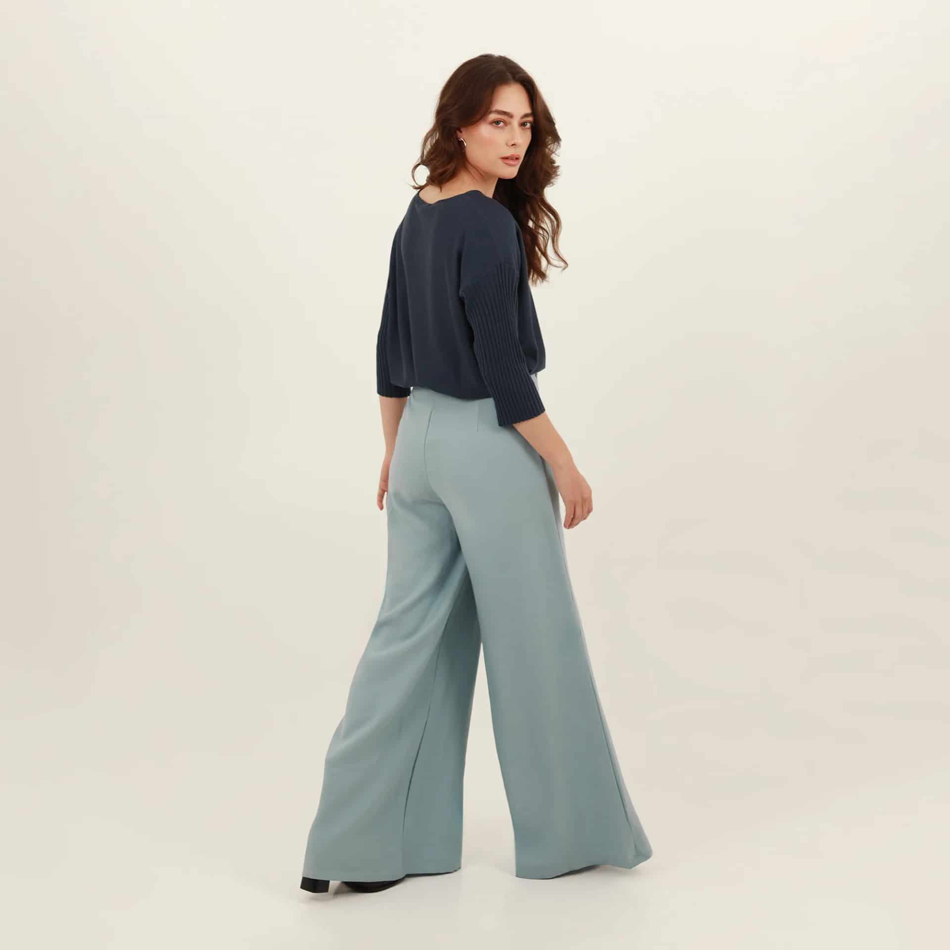 Pantalón ancho con alforzas - miniatura 6