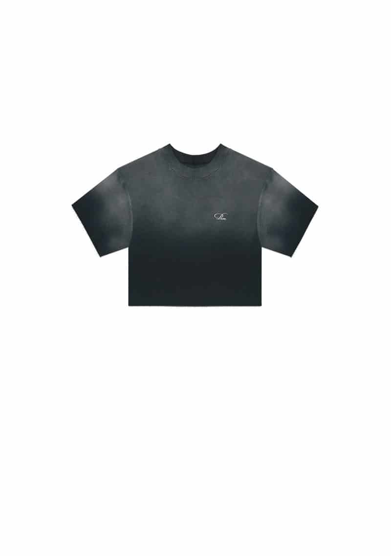Monclair washed black Crop top - miniatura 1