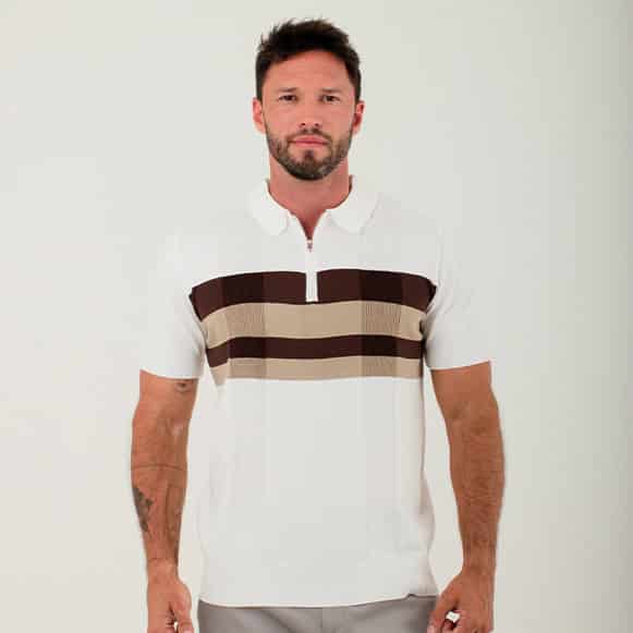 SUETER POLO MODA TEJIDO HOMBRE - miniatura 1