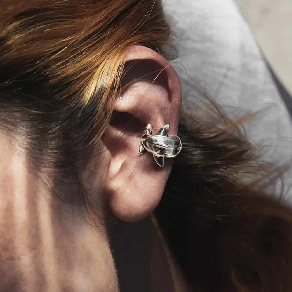 Earcuff Tiburón martillo - miniatura 1