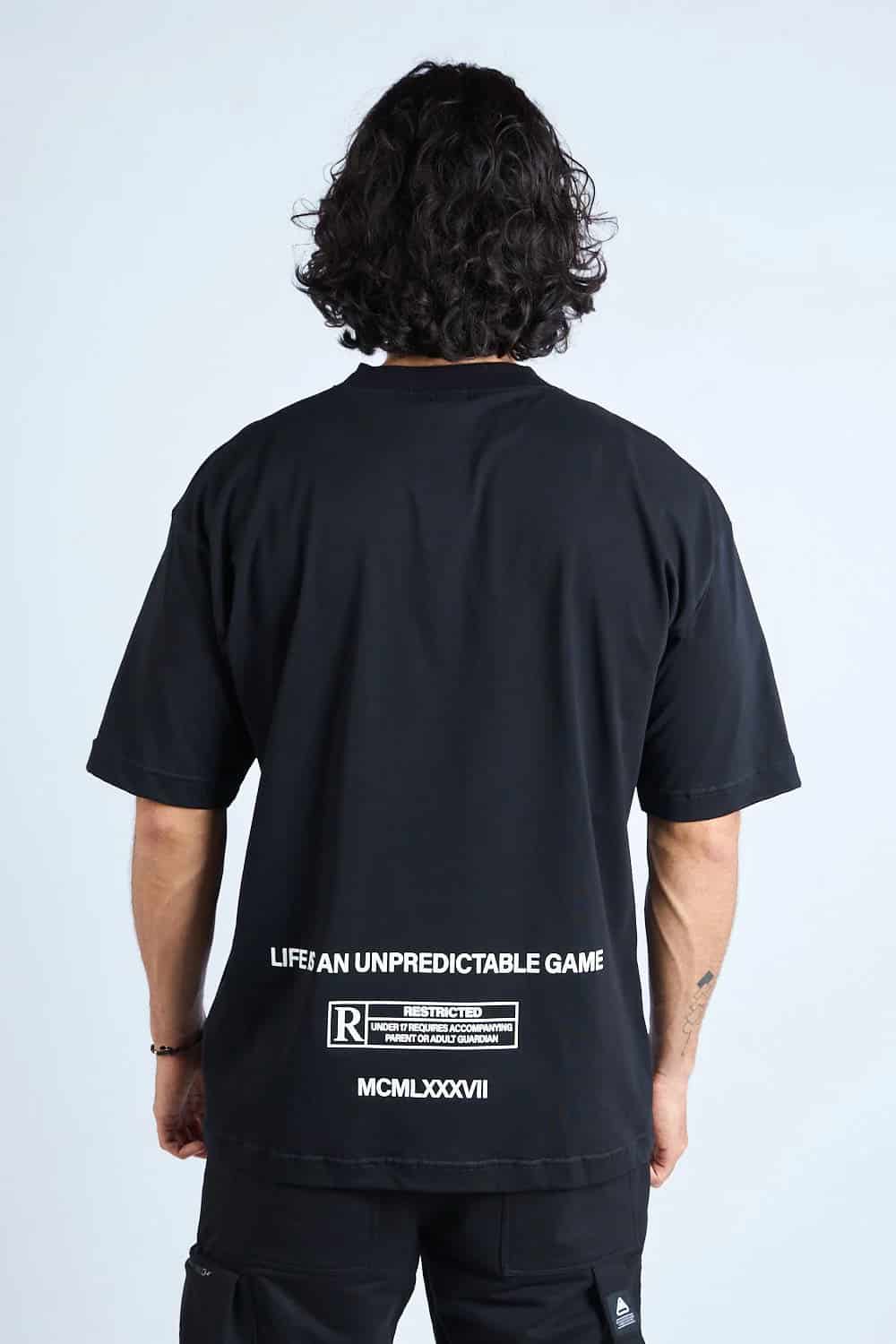 CAMISETA OVERSIZE NEGRA [DROP 0:0] - miniatura 5