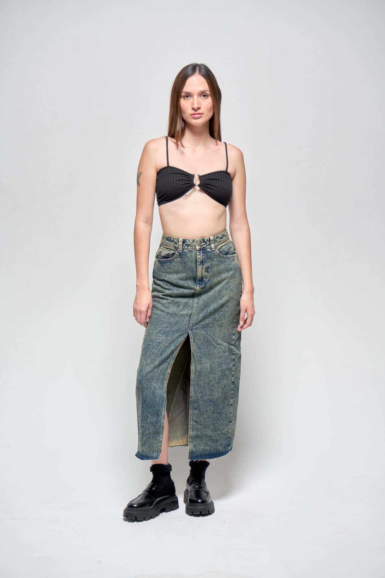 LAYLA DENIM SKIRT - miniatura 10
