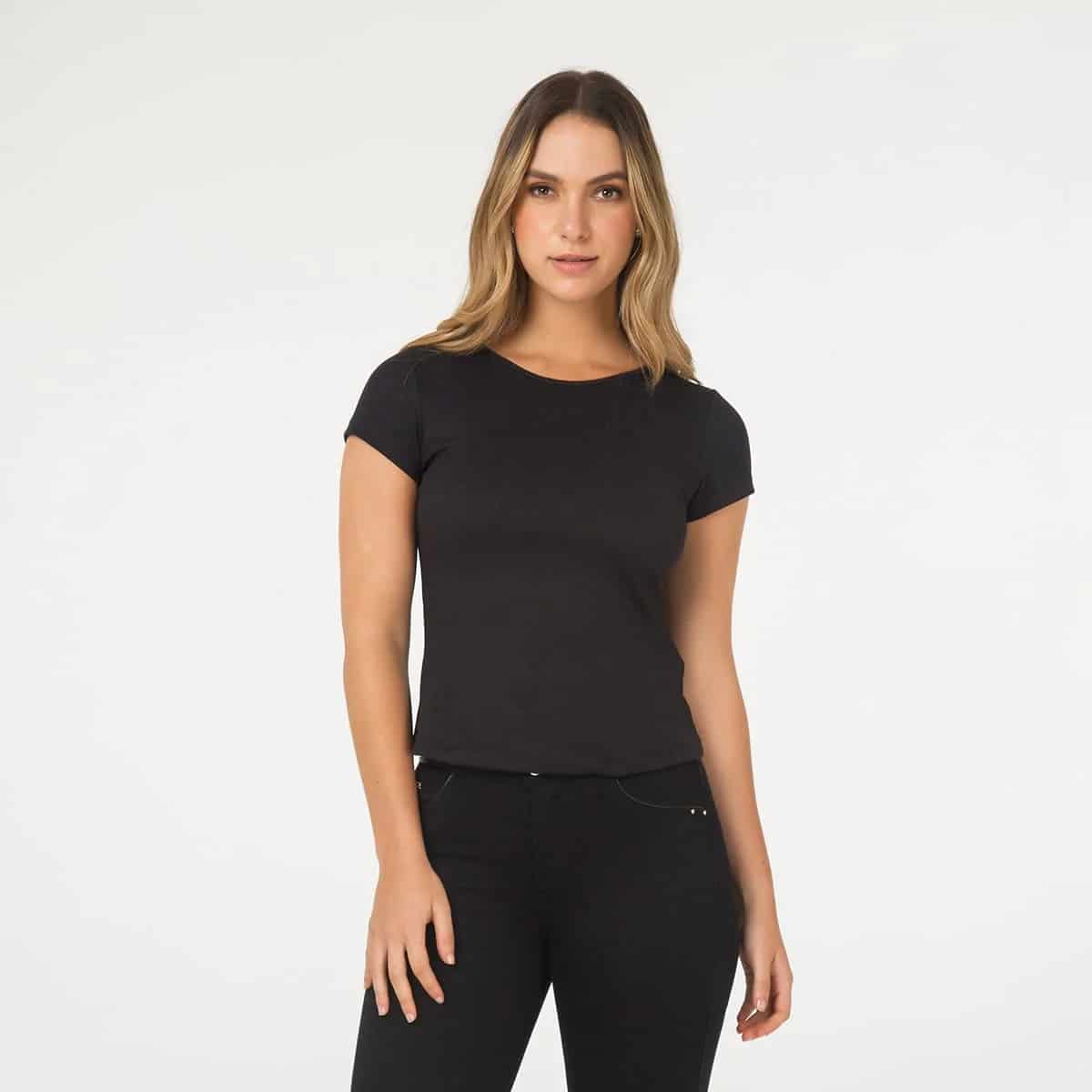 Camiseta Basica Cuello Redondo Melisa - miniatura 6
