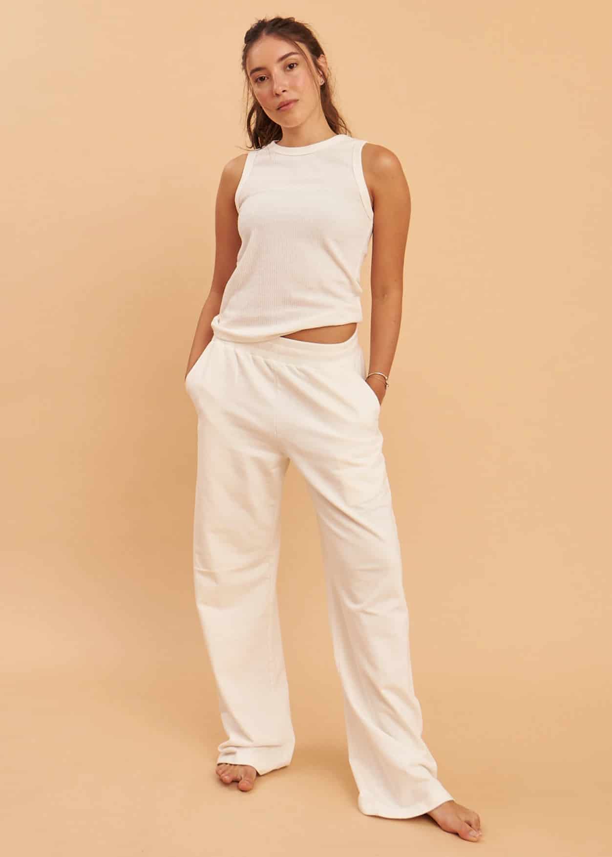 Pantalon Tipo sudadera blanco - miniatura 2