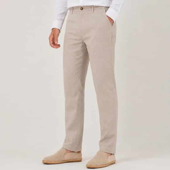 PANTALON 100% LINO HOMBRE - miniatura 2