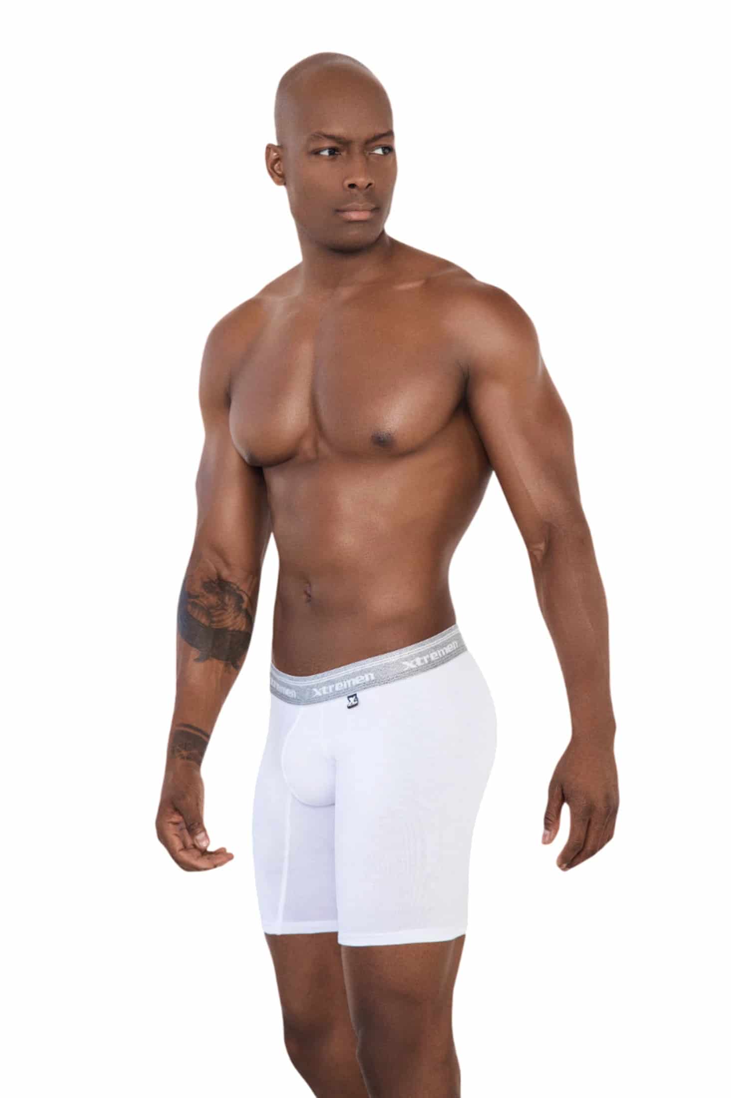 BOXER ALGODÓN DEPORTIVO FONDO ENTERO BLANCO - miniatura 2