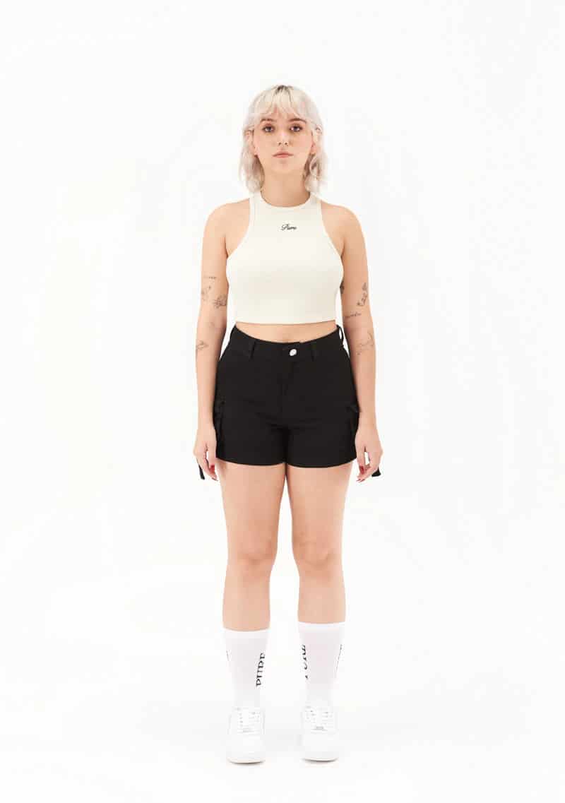 Classic cream crop top - miniatura 3