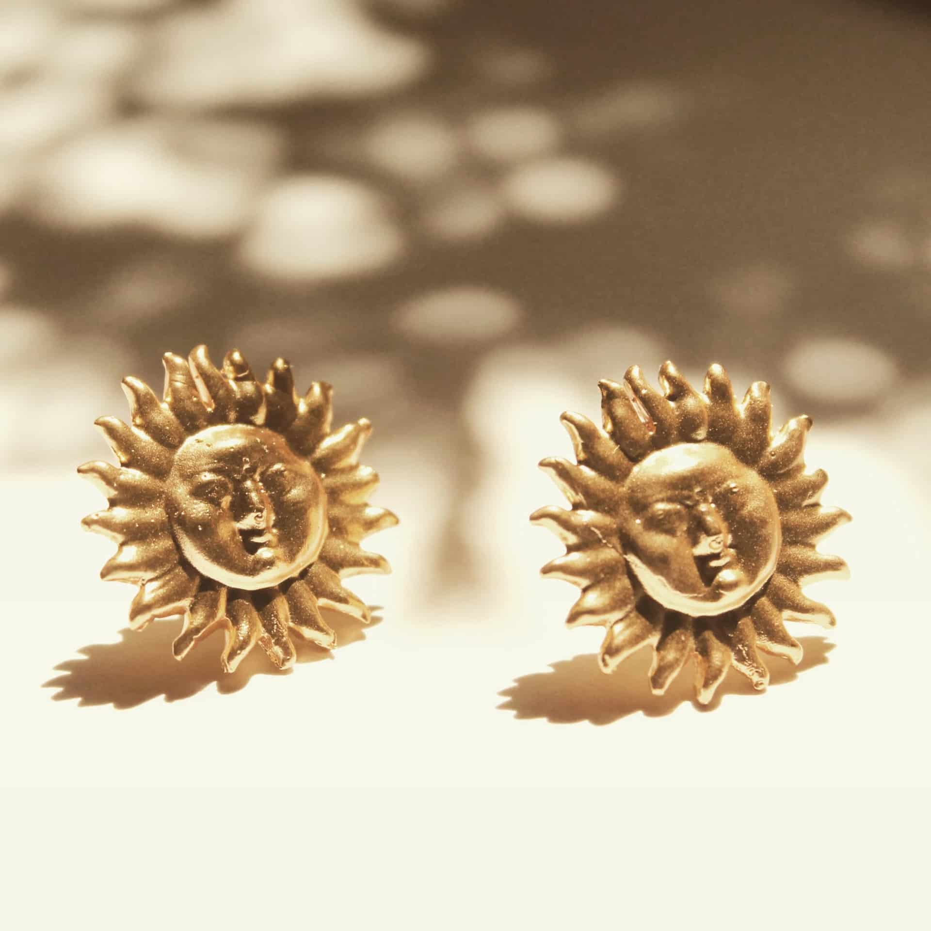 Aretes de sol con cara completa - miniatura 4