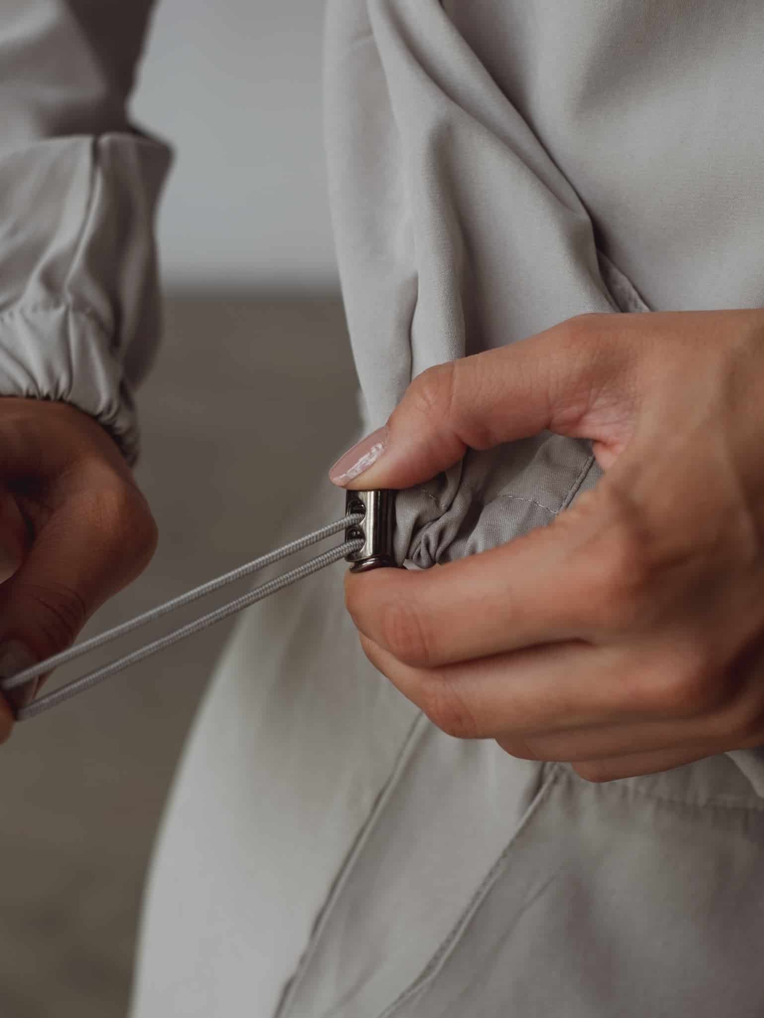 LINE WINDBREAKER JACKET - GRAY & WHITE - miniatura 10
