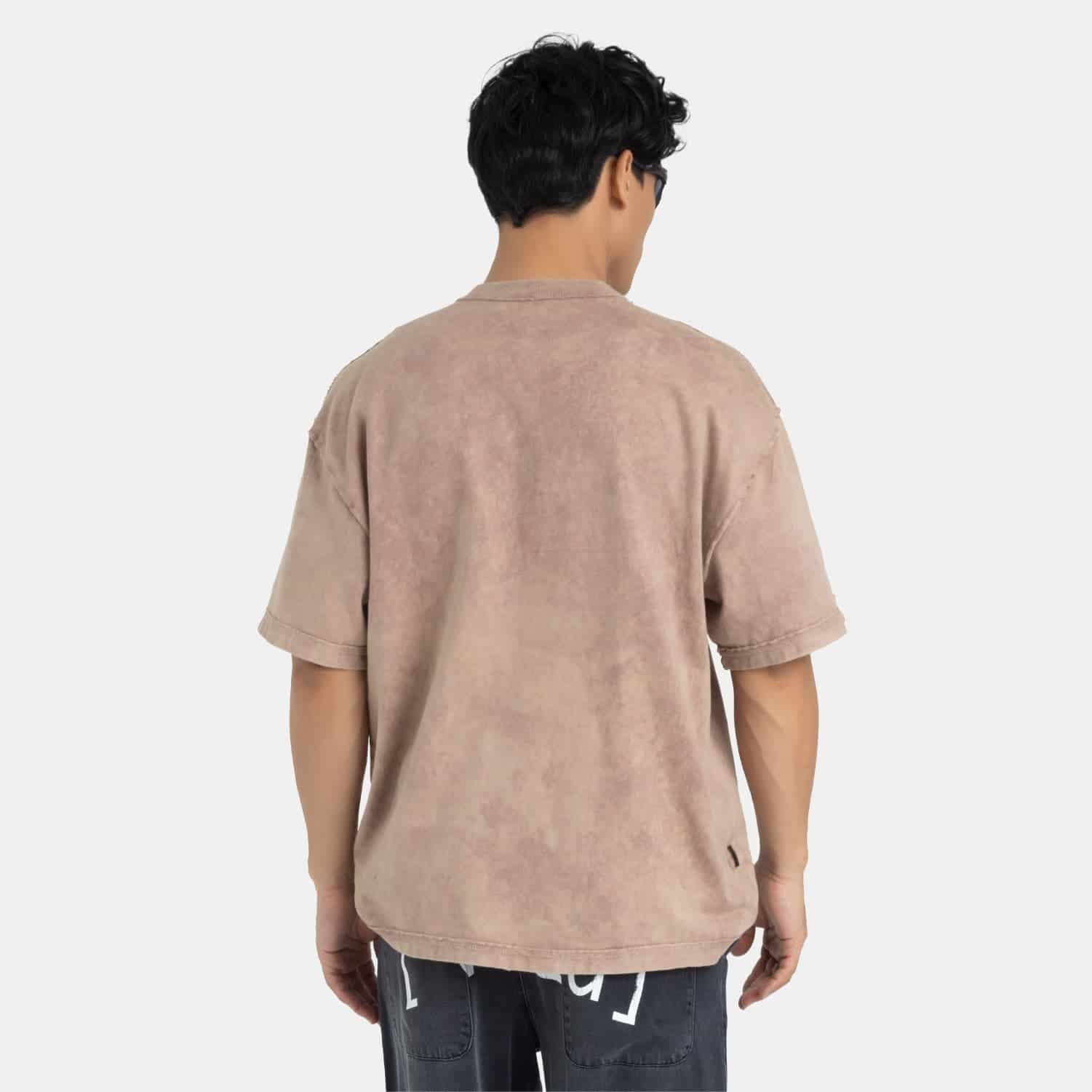 Acid Washed Boxy Tee Mocca - miniatura 5