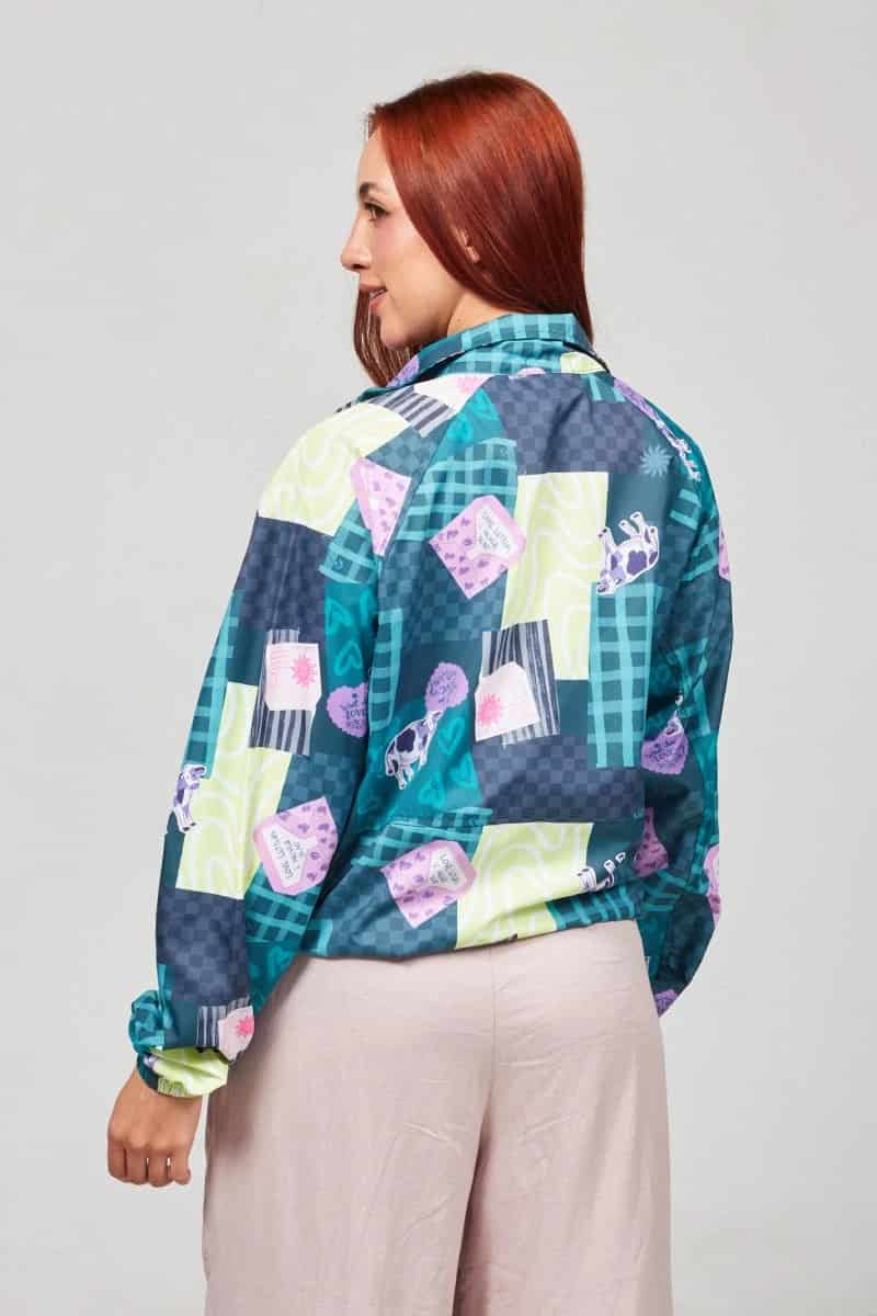 Chaqueta Rompevientos Verde Ensueños - miniatura 4