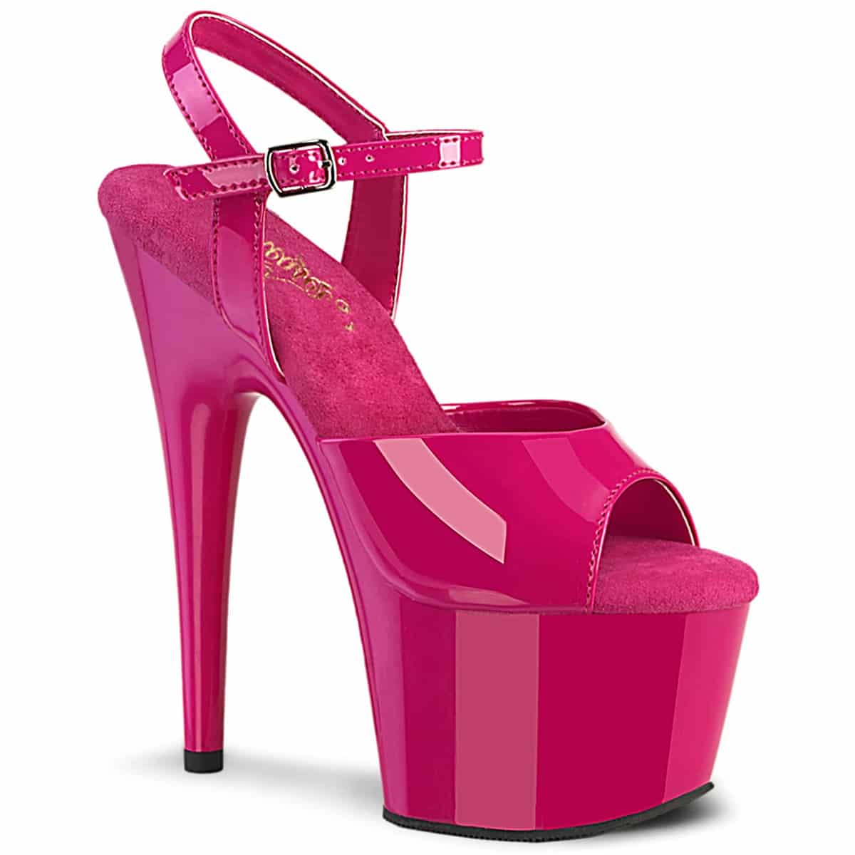 Sandalias Plataforma Fucsia Charol Tacón 18 cm - miniatura 1