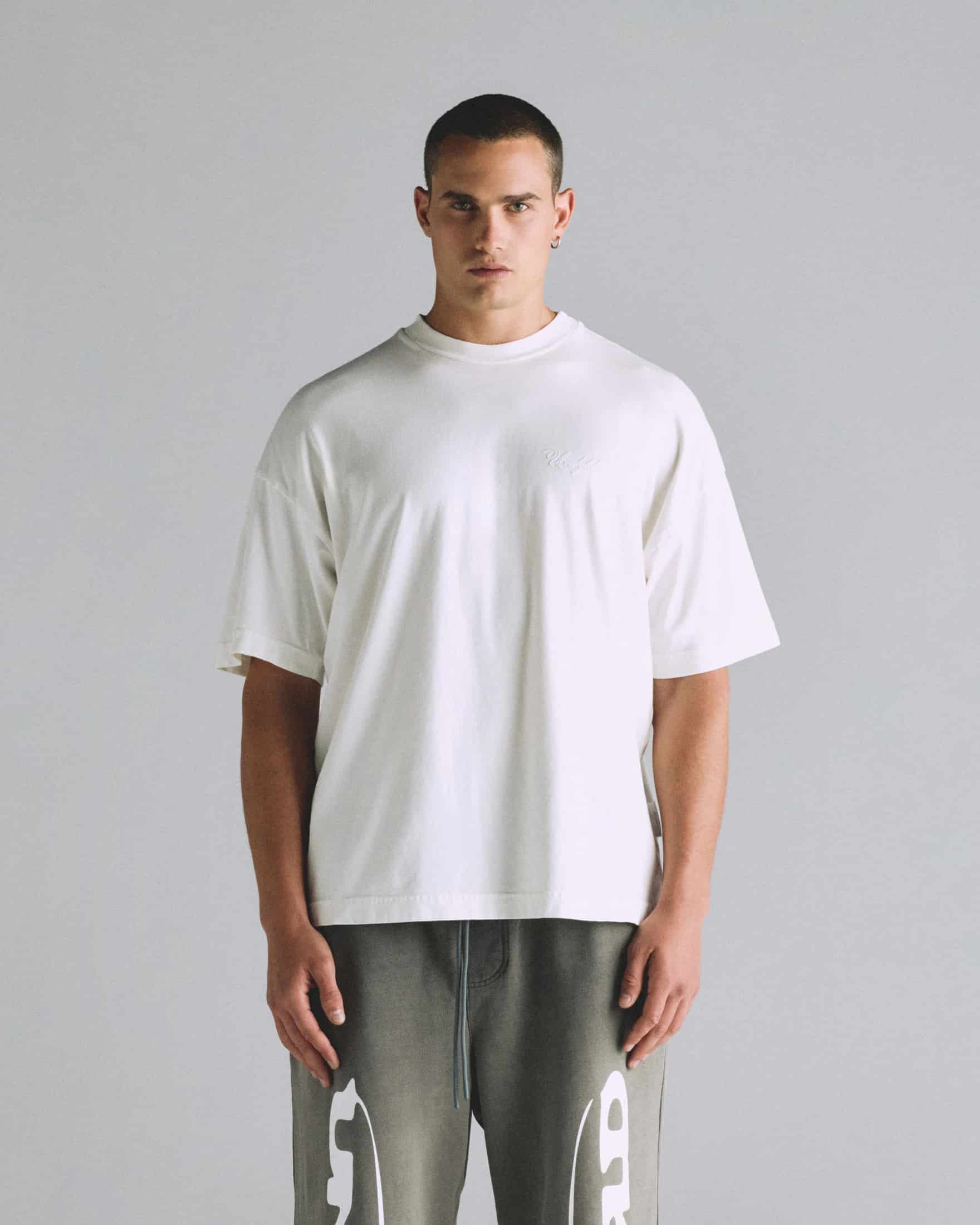 Basics Peached Undgld Tshirt White - miniatura 2