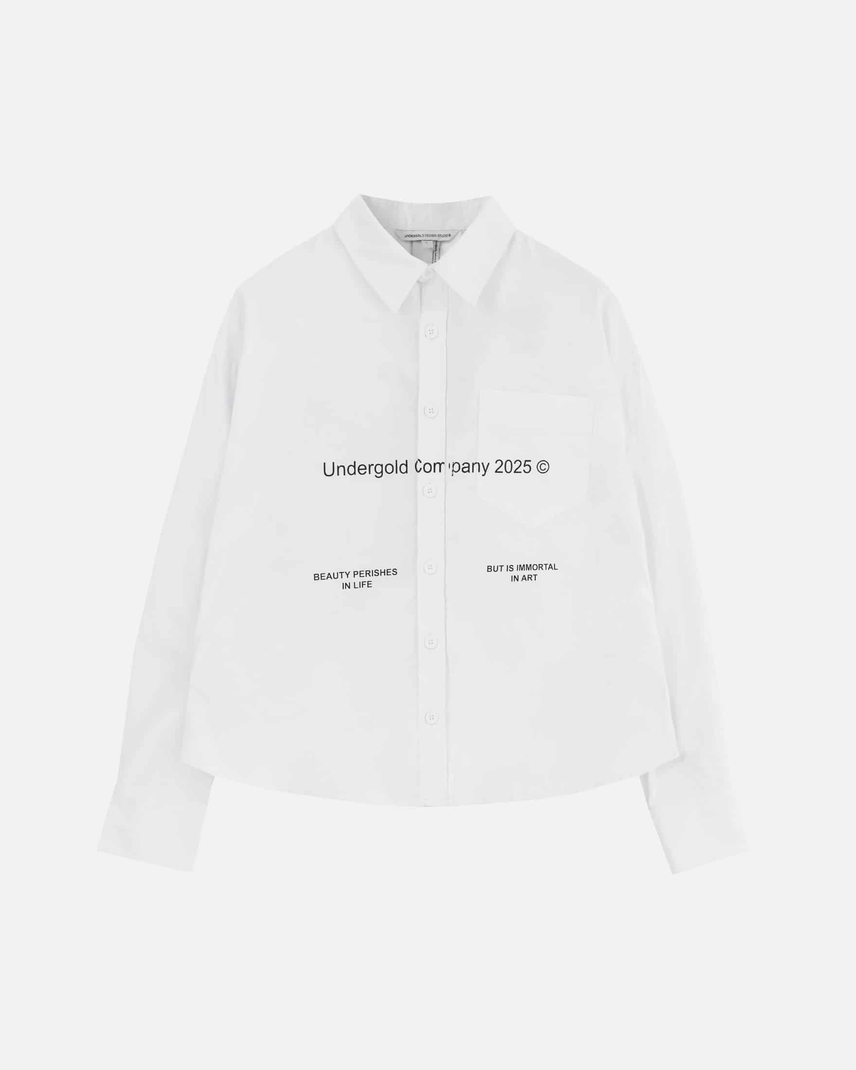 Echoes Beauty Long Sleeve Boxy Fit Shirt Bone - miniatura 1