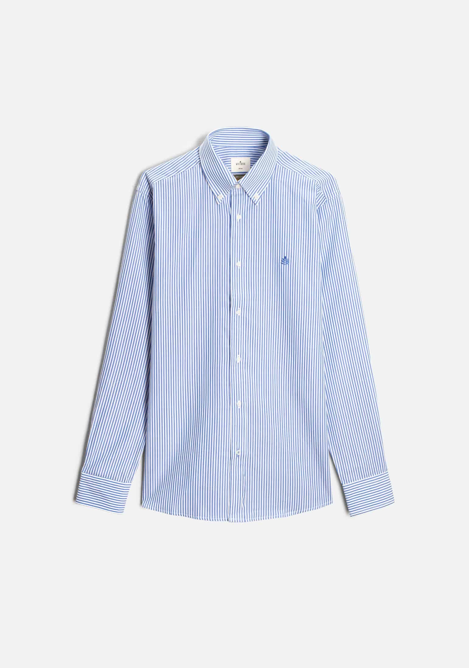 Camisa H CBD Rayas L-Atn Azul Osc - miniatura 1