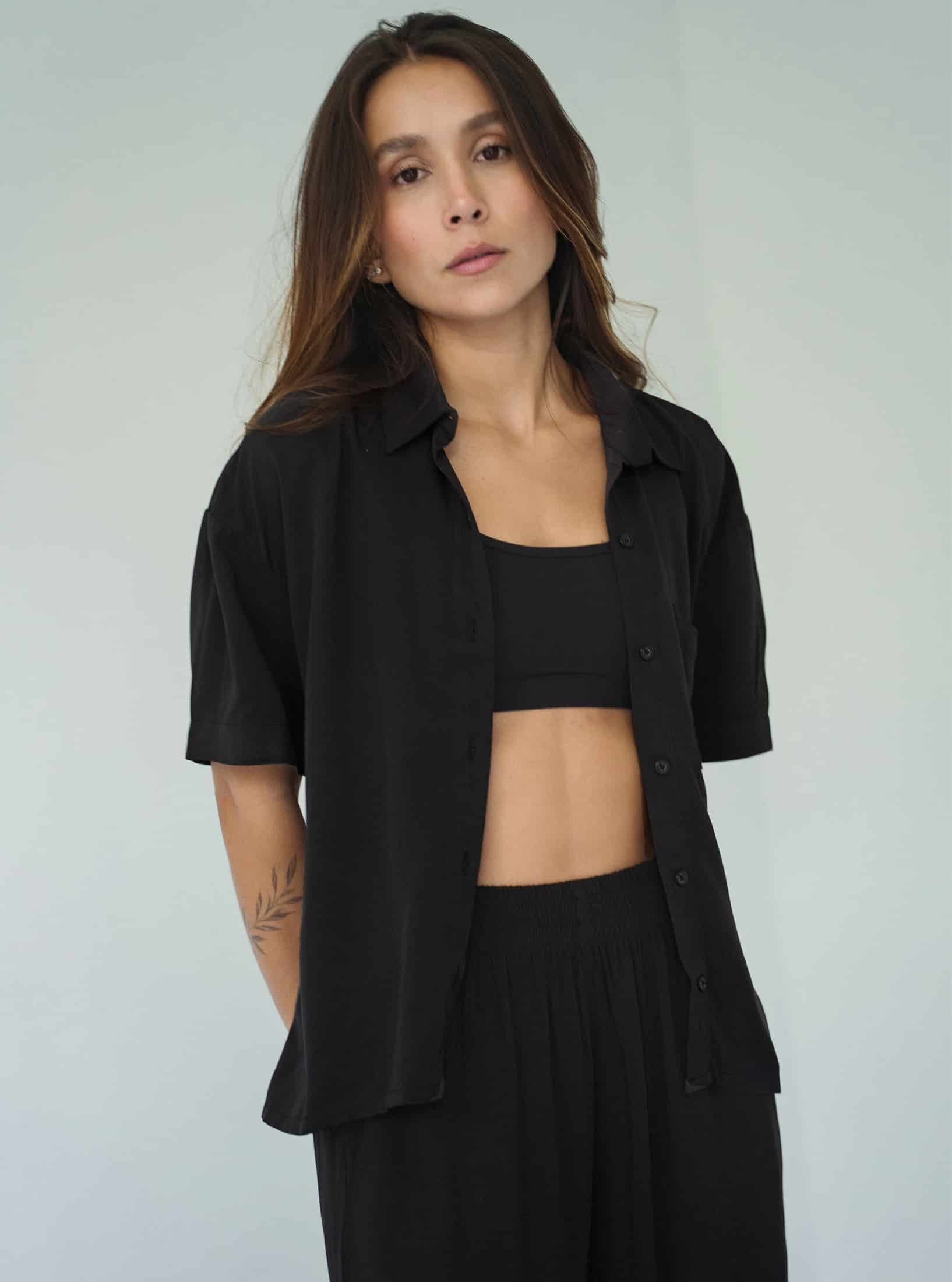 Set Breezy Black Palazzo - miniatura 8