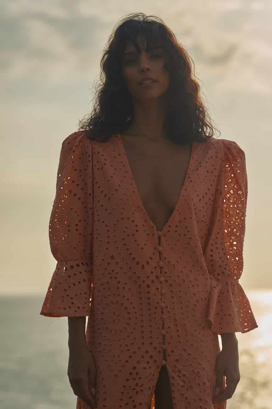 Serranía Eyelet Tunic / Apricot - miniatura 4