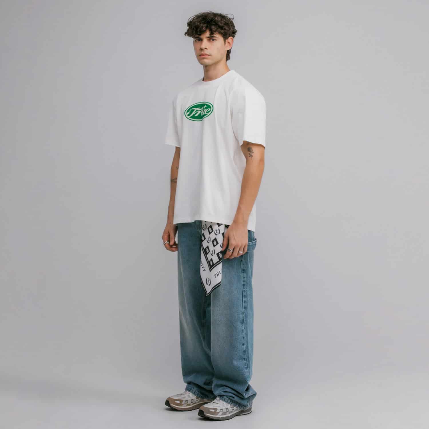 True Stamp T-Shirt - Cream - miniatura 3