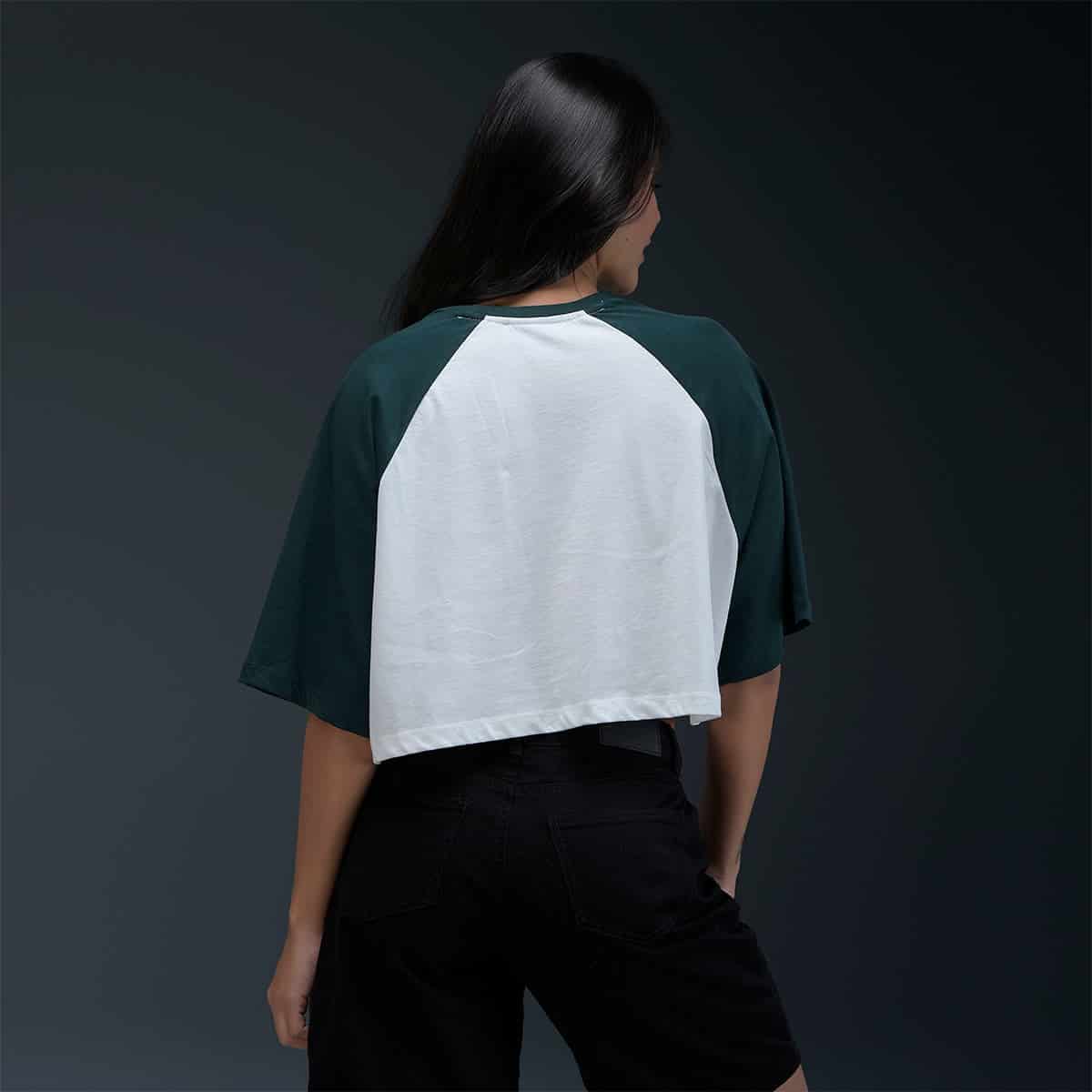 Camiseta Oversize Blanca Verde - miniatura 2