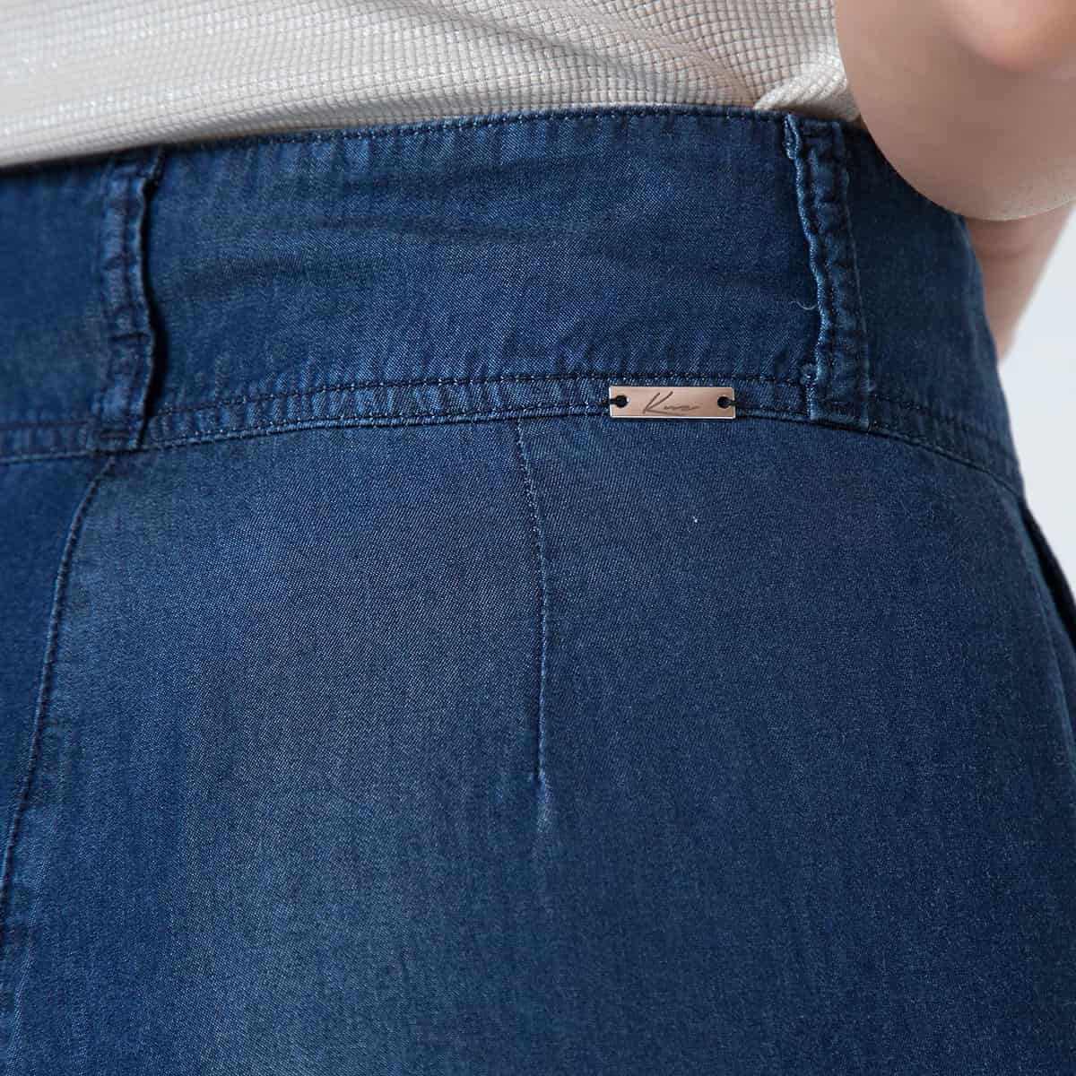 Falda Larga Denim Drk - miniatura 5